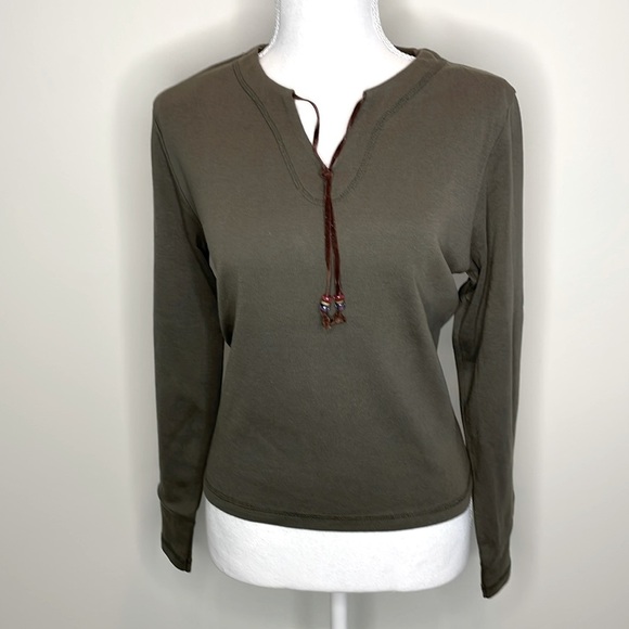Fiorlini Dark Green L/S Top. Large - Picture 1 of 7